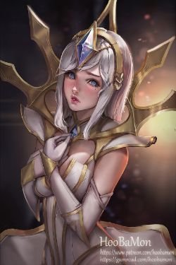 Elementalist Lux (Light) by Hoobamon (2) HD Wallpaper Background Fan Art Artwork League of Legends lol
