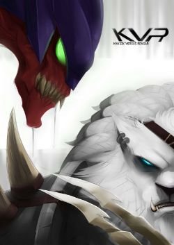 Kha'Zix Vs Rengar by Exaxuxer HD Wallpaper Fan Art Artwork League of Legends lol