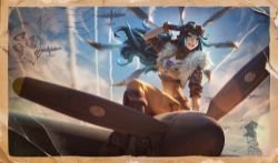 Aviator Irelia Splash Art Update Rework HD 4k Wallpaper Background Official Art Artwork League of Legends lol