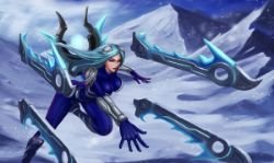 Frostblade Irelia by 青龍在天 HD Wallpaper Fan Art Artwork League of Legends lol