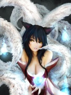 Ahri by 張小波 League of Legends Artwork Wallpaper lol Fan Art