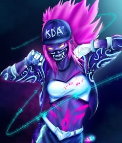 K/DA Akali by AvorineX HD Wallpaper Background Fan Art Artwork League of Legends lol