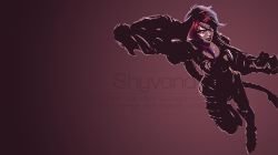 Ironscale Shyvana Minimalistic by AlexisRayne HD Wallpaper Fan Art Artwork League of Legends lol