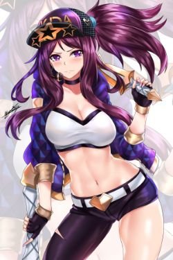 K/DA Akali by narukaminez HD Wallpaper Background Fan Art Artwork League of Legends lol