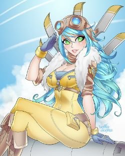 Aviator Irelia by Velladonna HD Wallpaper Background Fan Art Artwork League of Legends lol
