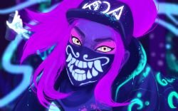 K/DA Akali by KodaWalker HD Wallpaper Background Fan Art Artwork League of Legends lol