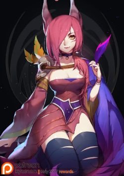 Xayah by SongJiKyo HD Wallpaper Background Fan Art Artwork League of Legends lol