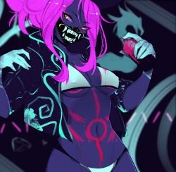 K/DA Akali by OniNoodle HD Wallpaper Background Fan Art Artwork League of Legends lol