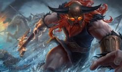 Forsaken Olaf by StuArtStudios HD Wallpaper Background Fan Art Artwork League of Legends lol (2)