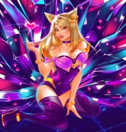 K/DA Ahri by Taiss14 HD Wallpaper Background Fan Art Artwork League of Legends lol