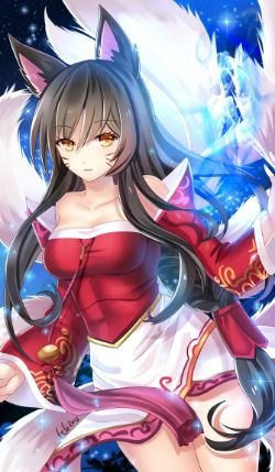 Ahri by Feli League of Legends Artwork Wallpaper lol Fan Art
