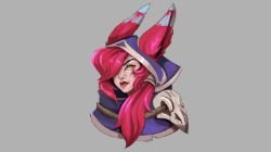 Xayah Portrait by Corelle-Vairel HD Wallpaper Fan Art Artwork League of Legends lol