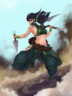 Akali Rework by 11Pika11 HD 4k 6k Wallpaper Background Fan Art Artwork League of Legends lol