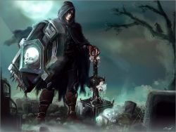 Halloween Taric (Skin Concept) by nfouque HD Wallpaper Fan Art Artwork League of Legends lol