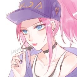 K/DA Akali by Hum HD Wallpaper Background Fan Art Artwork League of Legends lol
