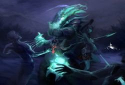 Kalista & Thresh by IroPagis HD 4k Wallpaper Background Fan Art Artwork League of Legends lol