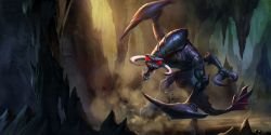 Nightmare Cho'Gath Splash Art HD 4k Wallpaper Background Official Art Artwork League of Legends lol