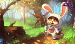 Cottontail Teemo Splash Art Chinese League of Legends Artwork Wallpaper lol