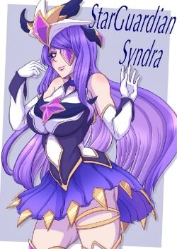 Star Guardian Syndra by ぼーろ。 HD Wallpaper Background Fan Art Artwork League of Legends lol