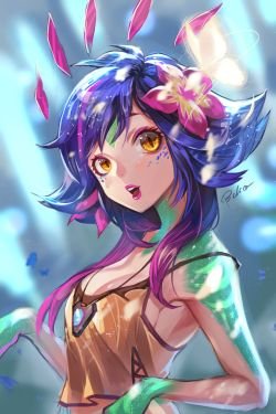 Neeko by bibico HD Wallpaper Background Fan Art Artwork League of Legends lol