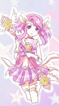 Star Guardian Lux by 秋元寺麋鹿 HD Wallpaper Background Fan Art Artwork League of Legends lol