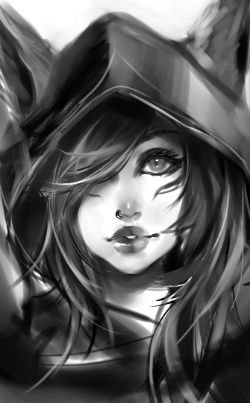 Xayah Portrait by Aoiken HD Wallpaper Fan Art Artwork League of Legends lol