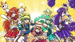 Star Guardian Syndra, Ahri, Miss Fortune, Soraka & Ezreal by chazzpineda HD Wallpaper Background Fan Art Artwork League of Legends lol