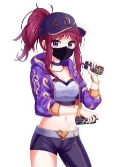 K/DA Akali by (2) HD Wallpaper Background Fan Art Artwork League of Legends lol