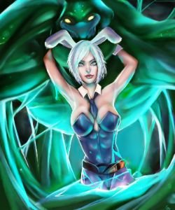 Battle Bunny Riven & Zac by YETI000 HD Wallpaper Fan Art Artwork League of Legends lol