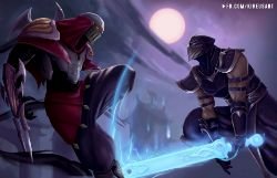 Shen Vs Zed by Kireusart HD Wallpaper Fan Art Artwork League of Legends lol