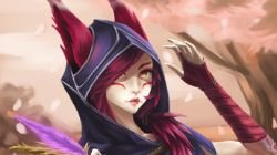 Xayah (Close Up) by Zeke-Yggrassil HD Wallpaper Fan Art Artwork League of Legends lol (2)
