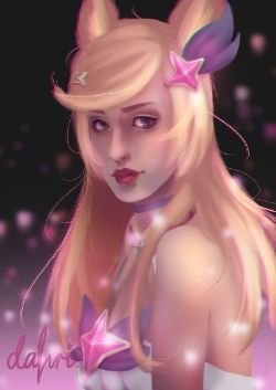 Star Guardian Ahri by Dahri-ssi HD Wallpaper Background Fan Art Artwork League of Legends lol