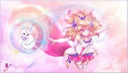 Star Guardian Ahri by Oeuvres-de-Michiko HD Wallpaper Background Fan Art Artwork League of Legends lol