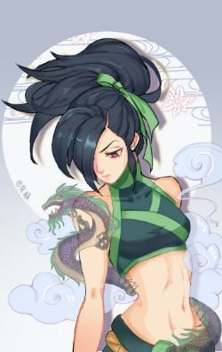 Akali Rework by 灰狼赤 HD Wallpaper Background Fan Art Artwork League of Legends lol
