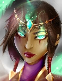 Karma Portrait by Jutchy HD Wallpaper Fan Art Artwork League of Legends lol