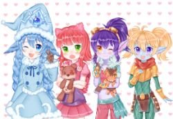 Winter Wonder Lulu, Annie, Poppy & Dragon Trainer Tristana by Tl HD Wallpaper Fan Art Artwork League of Legends lol