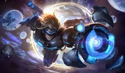 Pulsefire Ezreal Splash Art Update Rework HD Wallpaper Background Official Art Artwork League of Legends lol