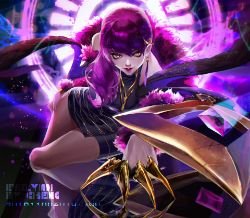 K/DA Evelynn by Nano Cheng HD Wallpaper Background Fan Art Artwork League of Legends lol