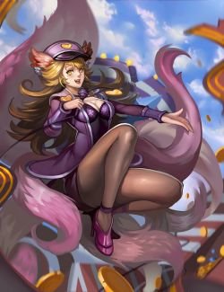 Popstar Ahri by gaohappy3344 HD Wallpaper Background Fan Art Artwork League of Legends lol