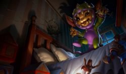 Dino Gnar Splash Art 4k HD Wallpaper Official Artwork League of Legends lol