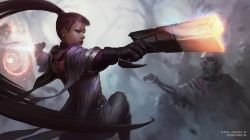 Female Lucian by dr-grizscald Gender Swap Bend HD Wallpaper Fan Art Artwork League of Legends lol