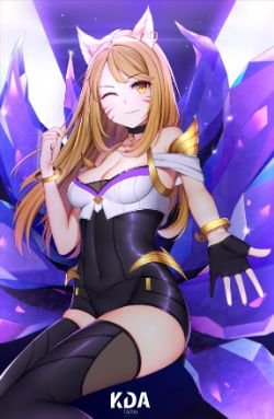 K/DA Ahri by TaiTai HD 4k 6k Wallpaper Background Fan Art Artwork League of Legends lol