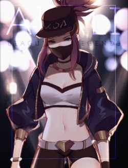 K/DA Akali by 里艾 HD Wallpaper Background Fan Art Artwork League of Legends lol