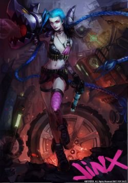 Jinx by OrekiGenya (2) HD Wallpaper Fan Art Artwork League of Legends lol