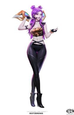 K/DA Kai'Sa Concept by Zeronis HD Wallpaper Background Official Art Artwork League of Legends lol