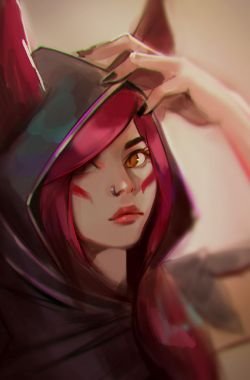 Xayah by bluishsalt HD Wallpaper Background Fan Art Artwork League of Legends lol