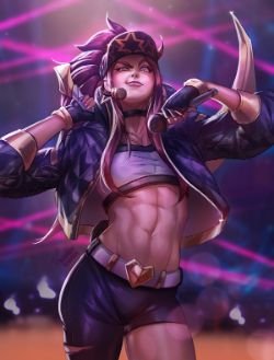 K/DA Akali by Ramzy Kamen HD Wallpaper Background Fan Art Artwork League of Legends lol