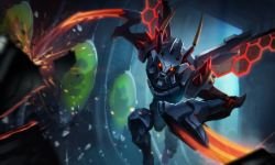 Mecha Kha'Zix Splash Art 4k HD Wallpaper Official Artwork League of Legends lol