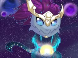 Chibi Aurelion Sol by Seoliah HD Wallpaper Artwork Fan Art League of Legends lol