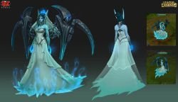 Ghost Bride Morgana (1) Concept by Zeronis League of Legends Artwork Wallpaper lol